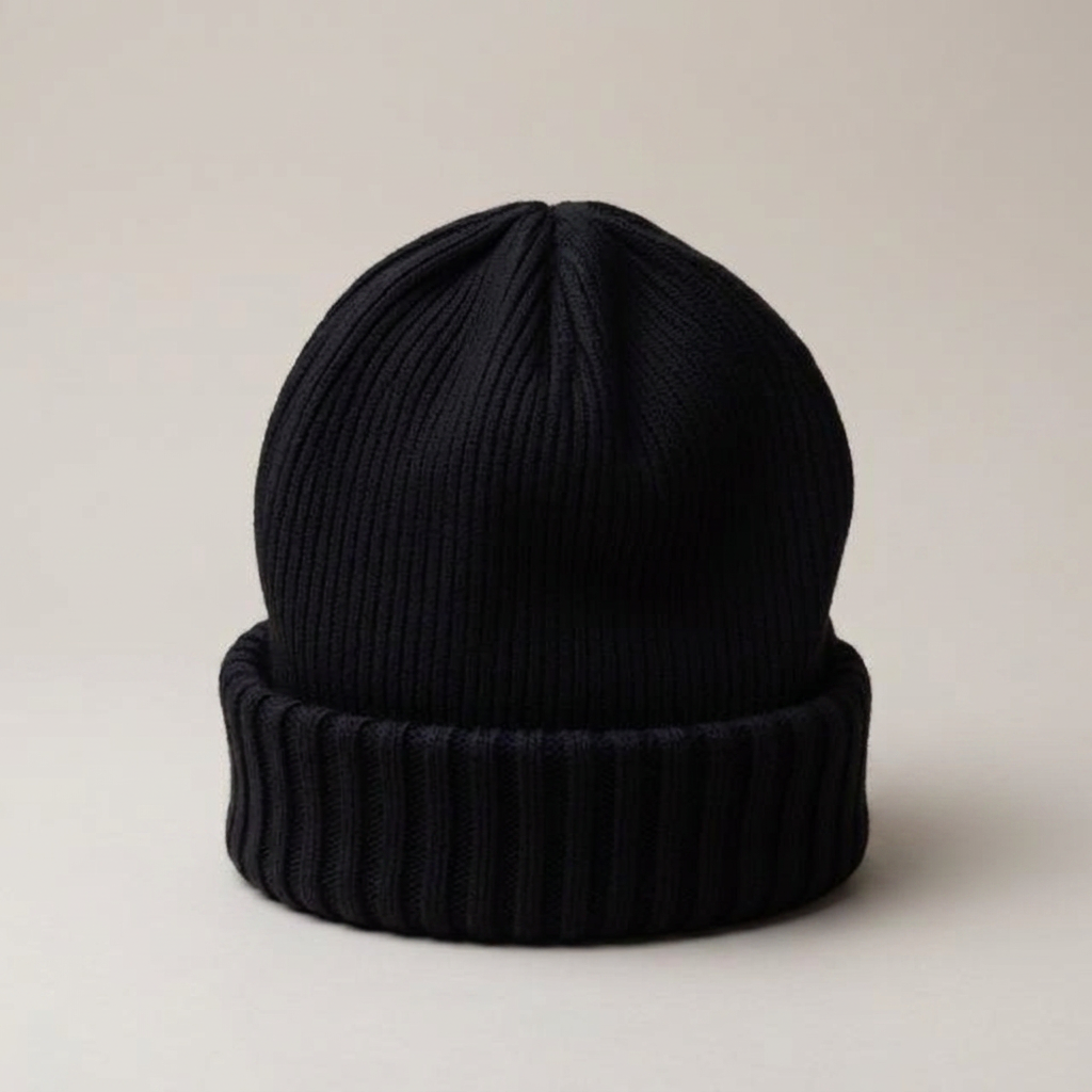 Beanies in black, blank and ready for club branding