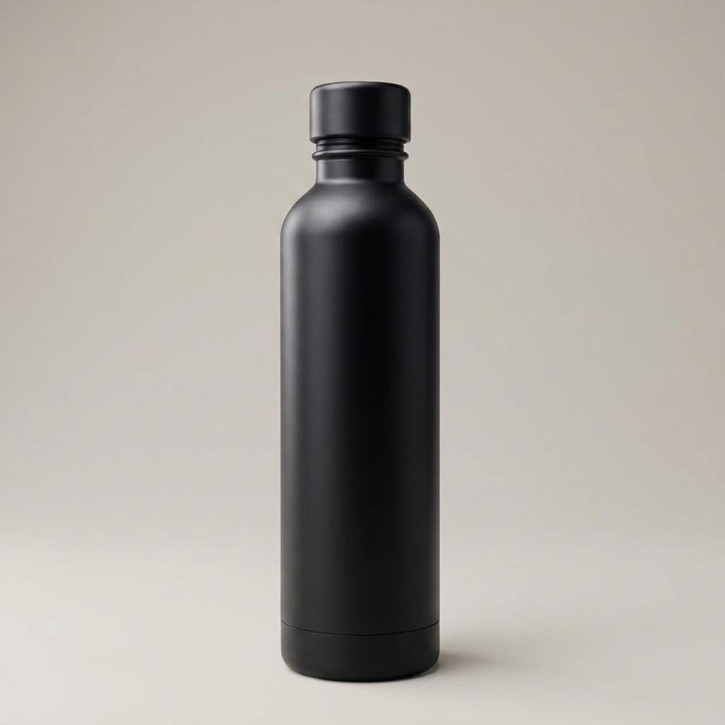 Water Bottles in black, blank and ready for club branding