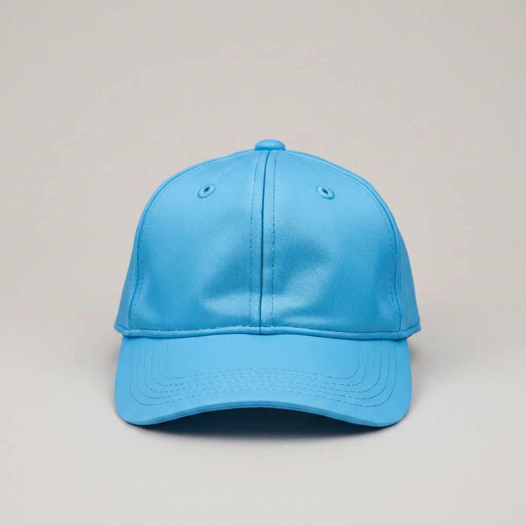 Caps in azure, blank and ready for club branding