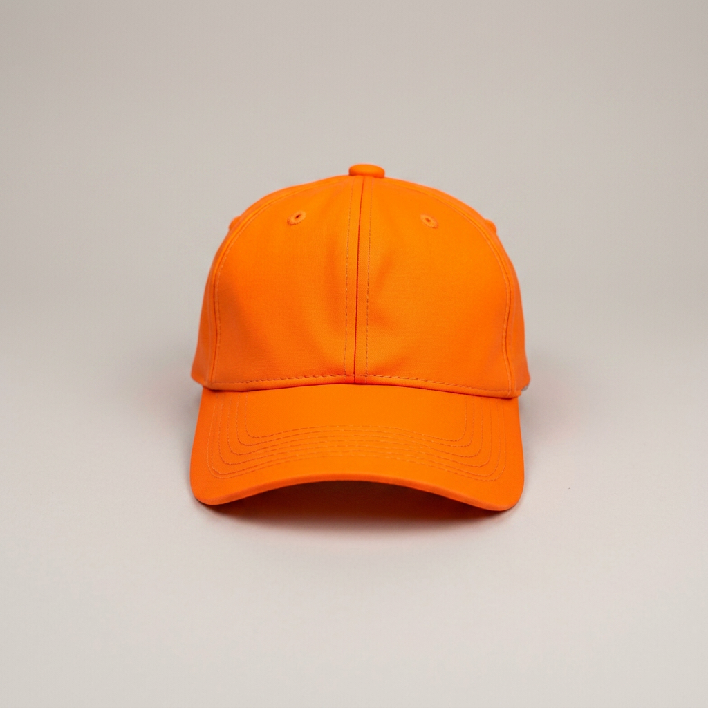 Caps in orange, blank and ready for club branding