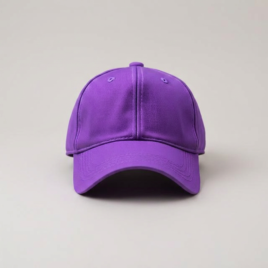 Caps in purple, blank and ready for club branding