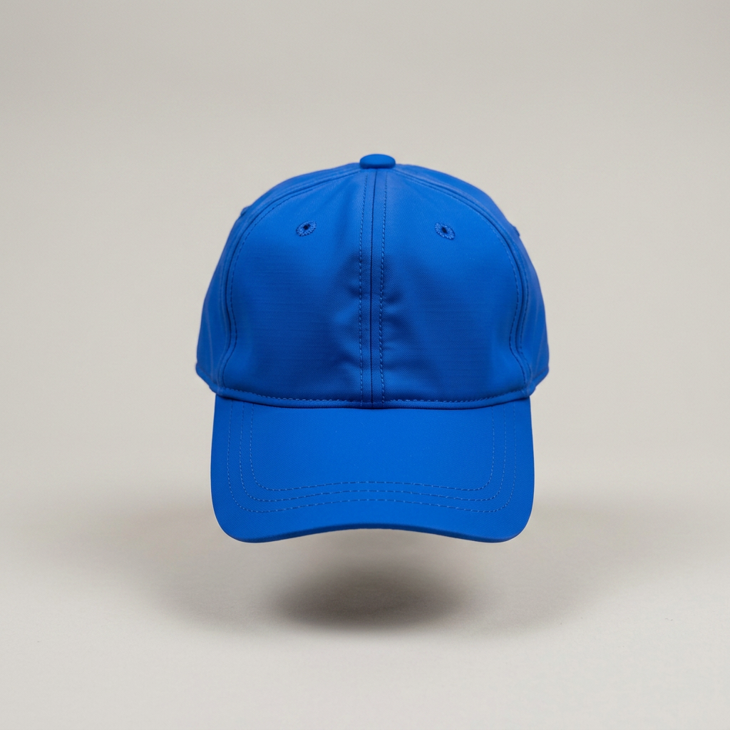 Caps in royal blue, blank and ready for club branding