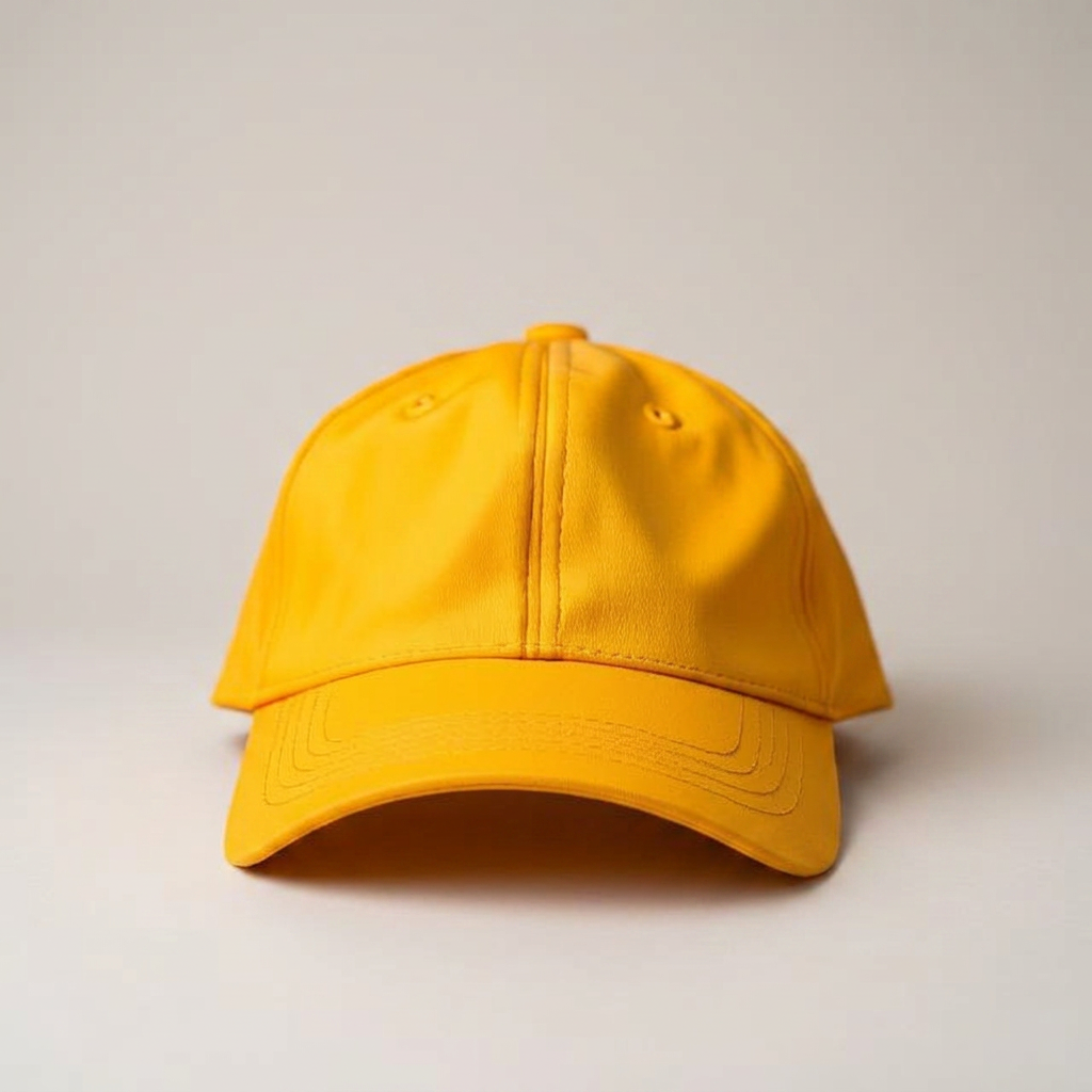 Caps in sunflower, blank and ready for club branding