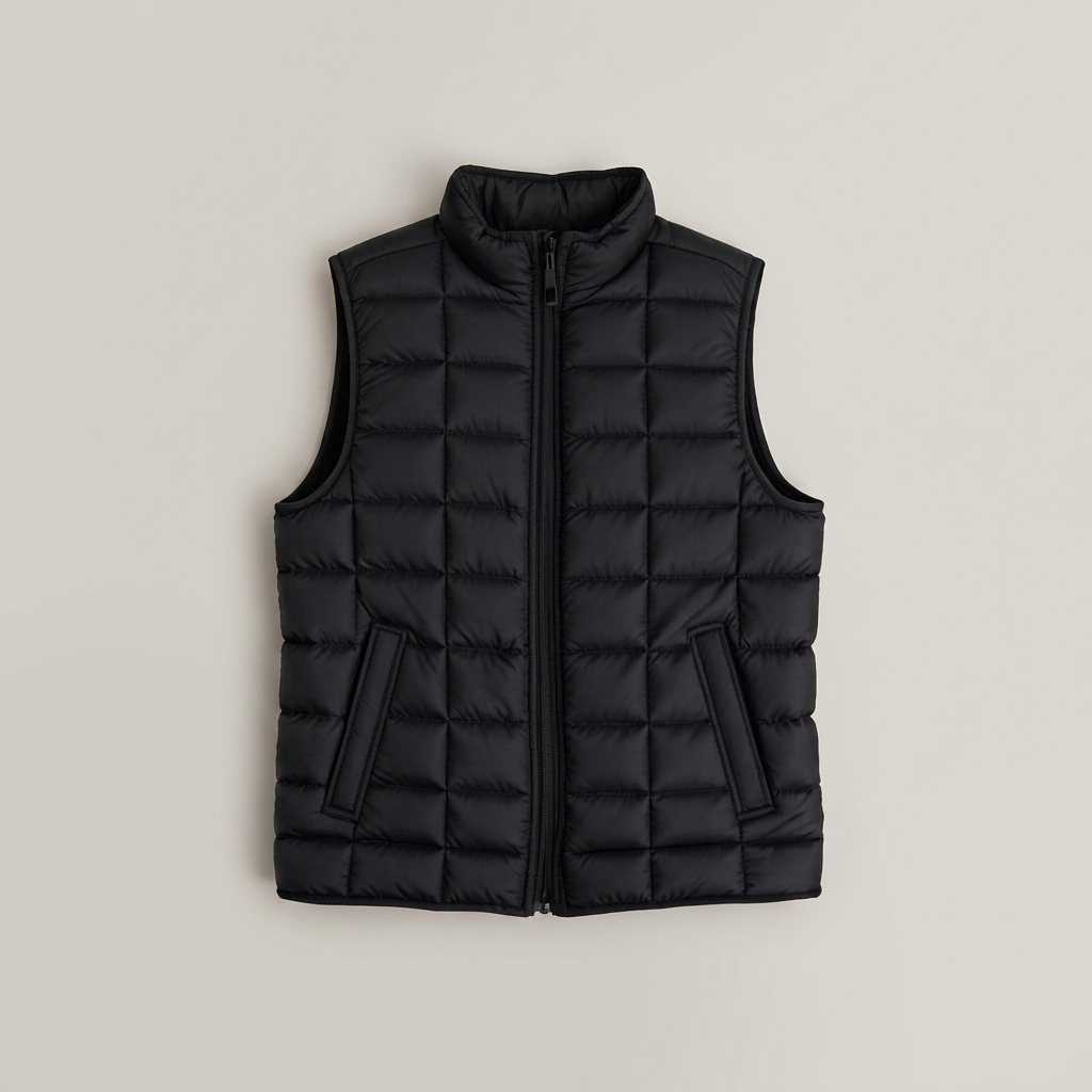 Gilets in black, blank and ready for club branding