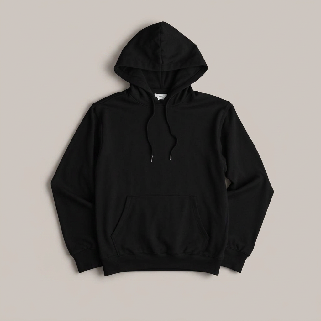 Hoodies in black, blank and ready for club branding