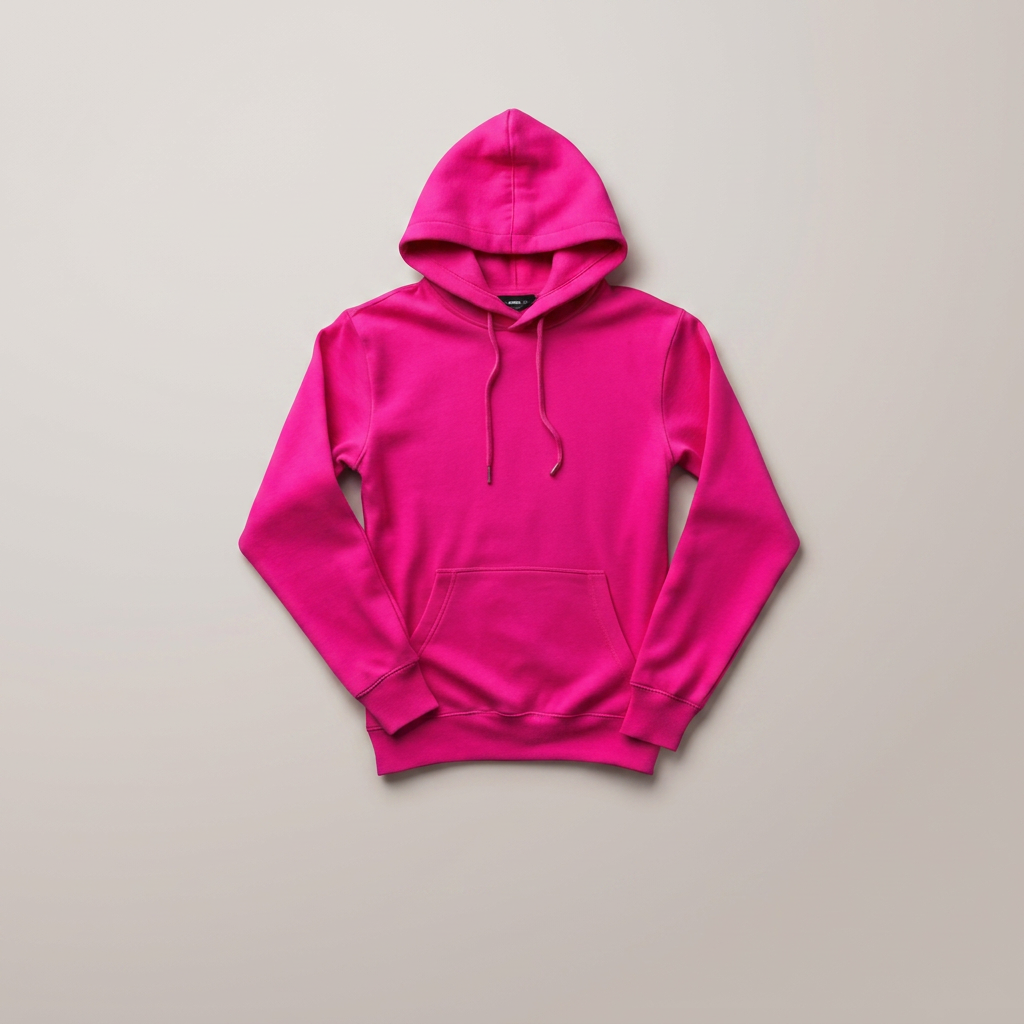Hoodies in fuchsia, blank and ready for club branding