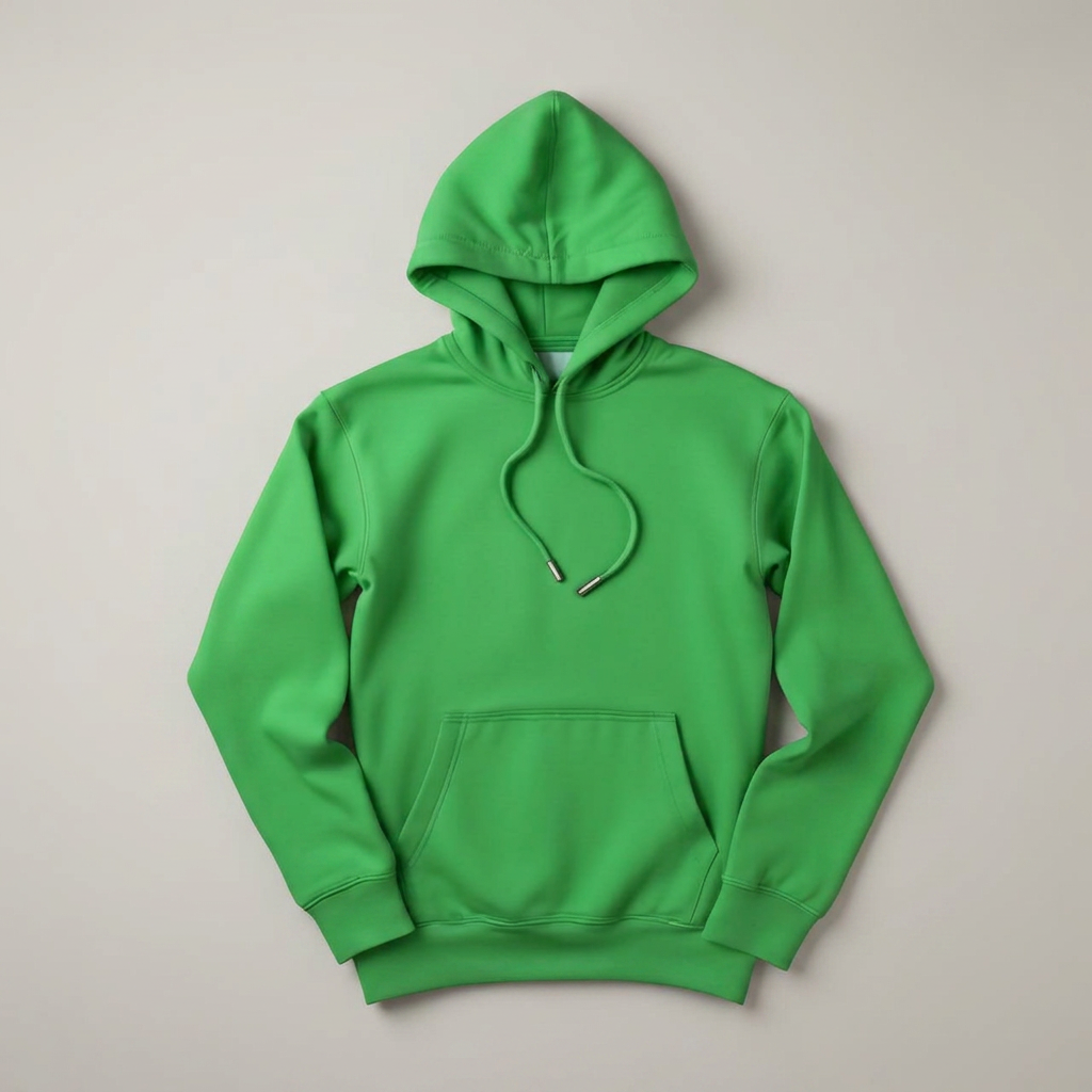 Hoodies in kelly green, blank and ready for club branding