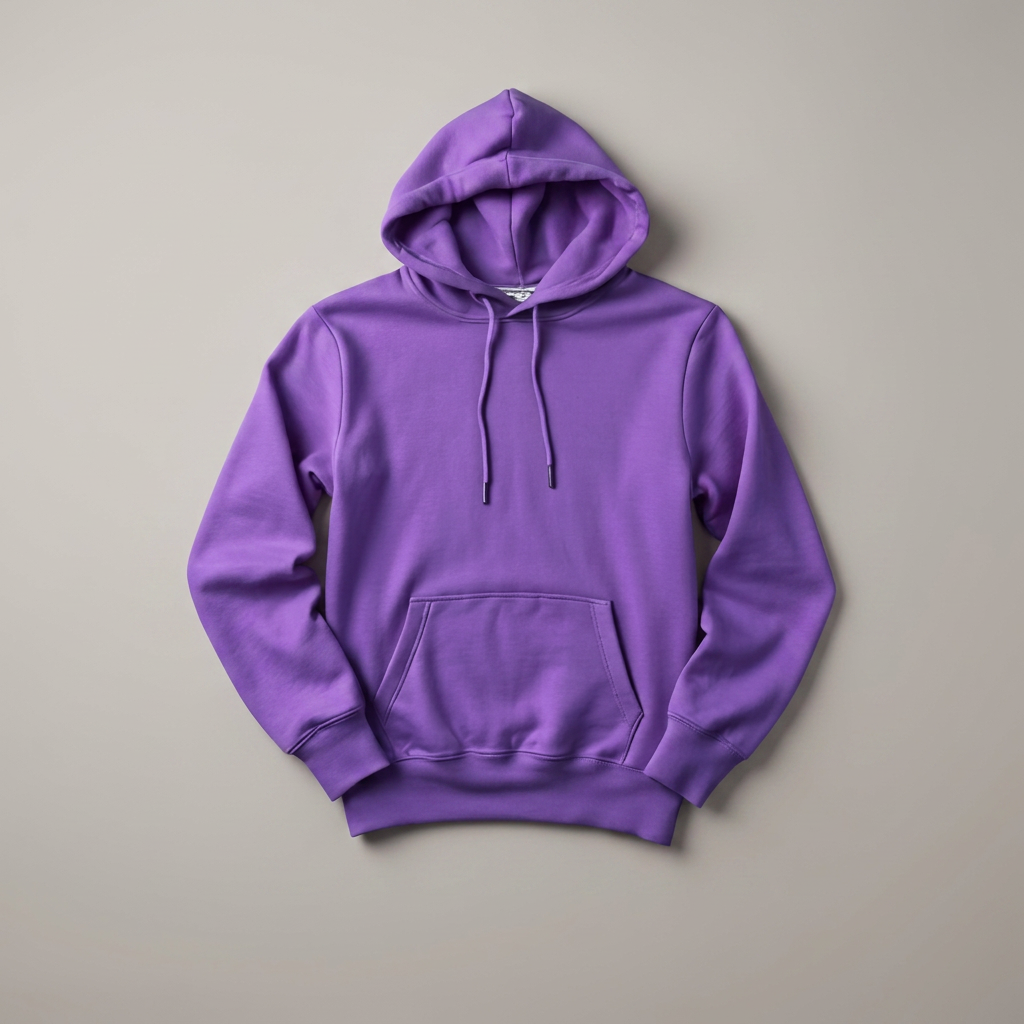 Hoodies in purple, blank and ready for club branding