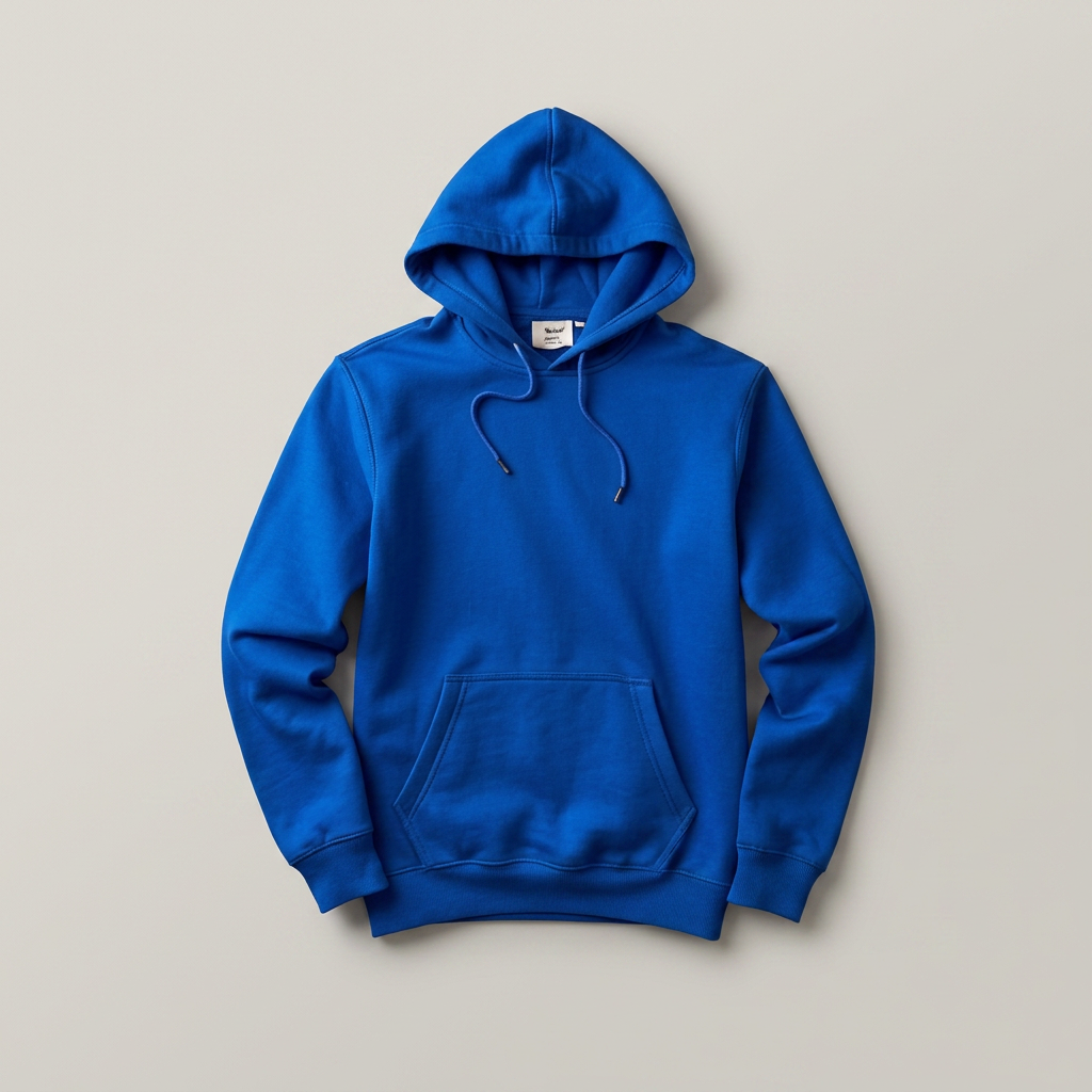 Hoodies in royal blue, blank and ready for club branding