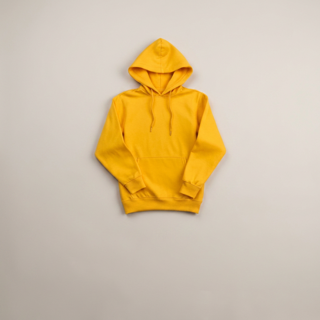 Hoodies in sunflower, blank and ready for club branding