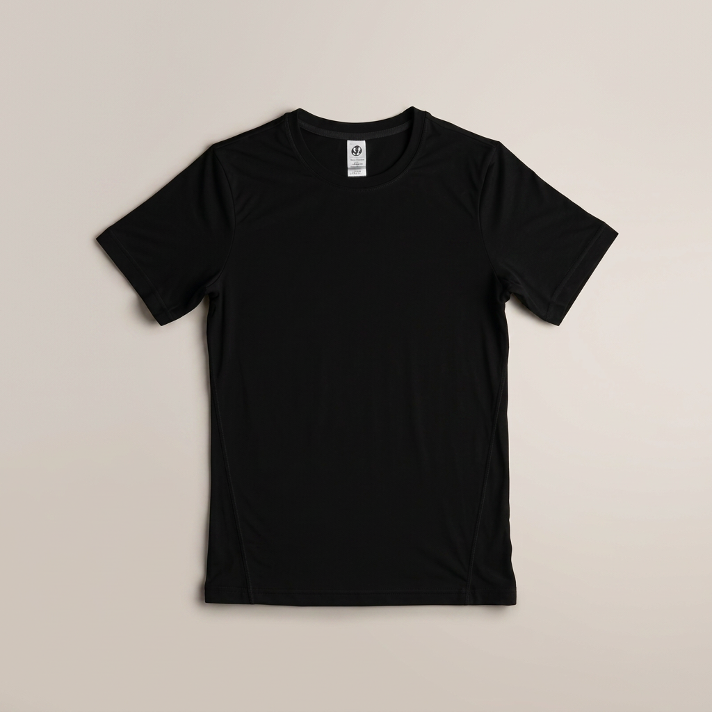 Performance Tees in black, blank and ready for club branding