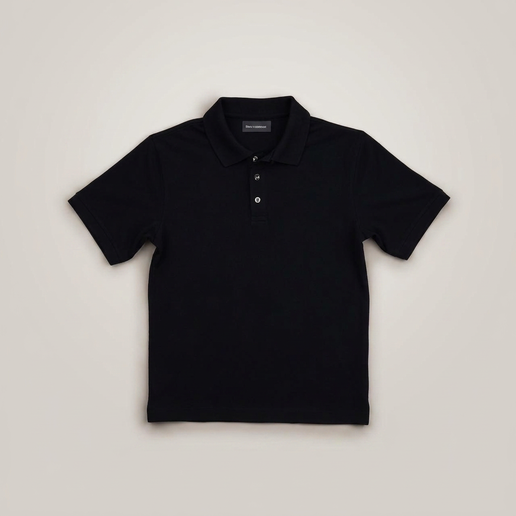 Polo Shirts in black, blank and ready for club branding
