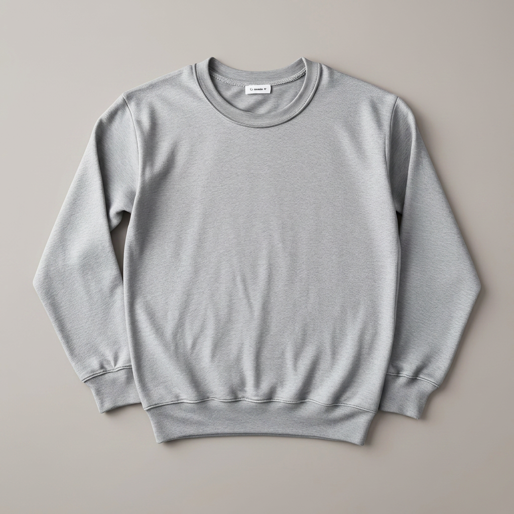 Sweaters in heather grey, blank and ready for club branding