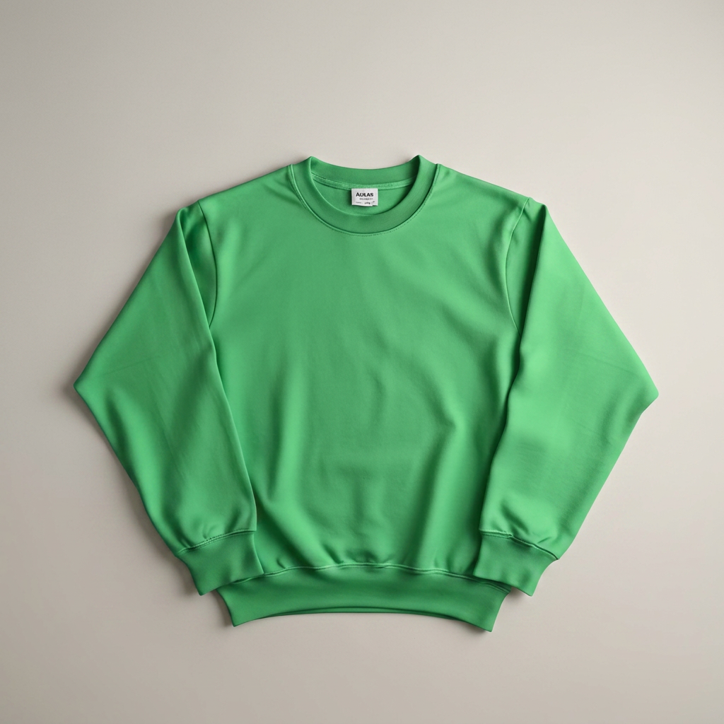 Sweaters in kelly green, blank and ready for club branding