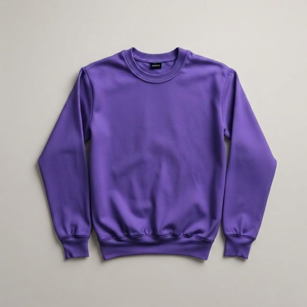 Sweaters in purple, blank and ready for club branding