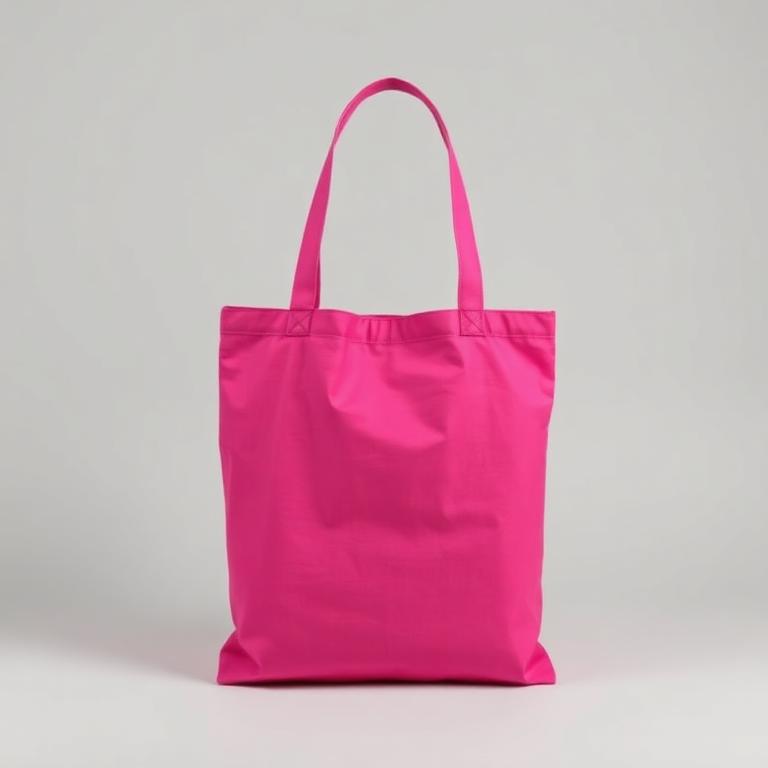 Tote Bags in fuchsia, blank and ready for club branding