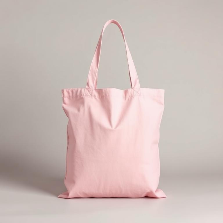 Tote Bags in soft pink, blank and ready for club branding