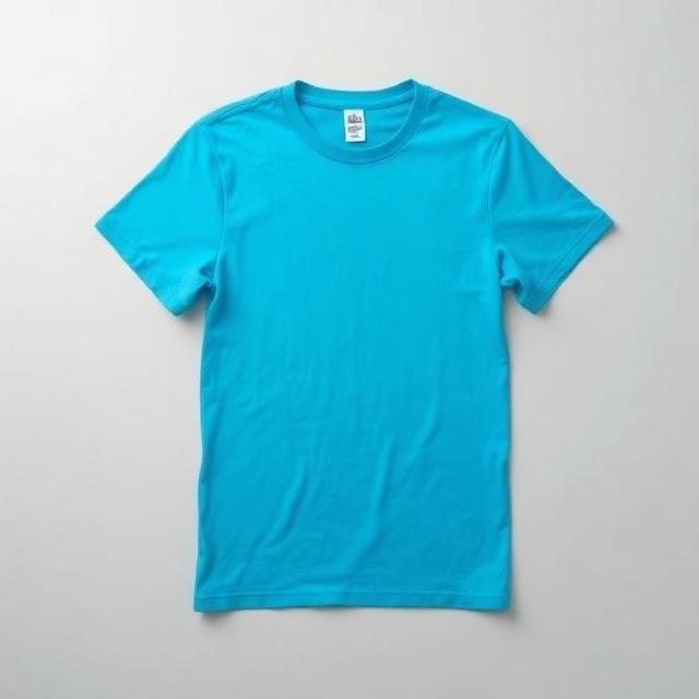 T-Shirts in azure, blank and ready for club branding