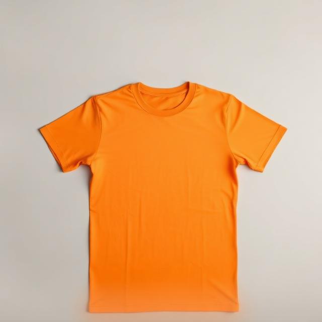 T-Shirts in orange, blank and ready for club branding