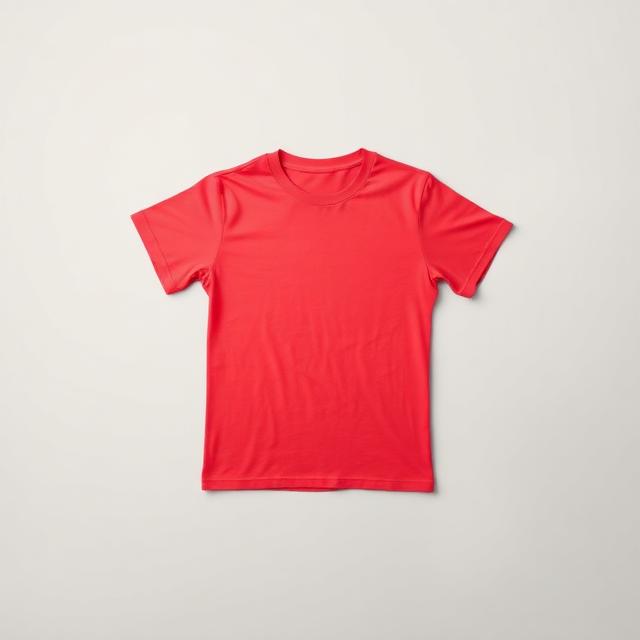 T-Shirts in red, blank and ready for club branding