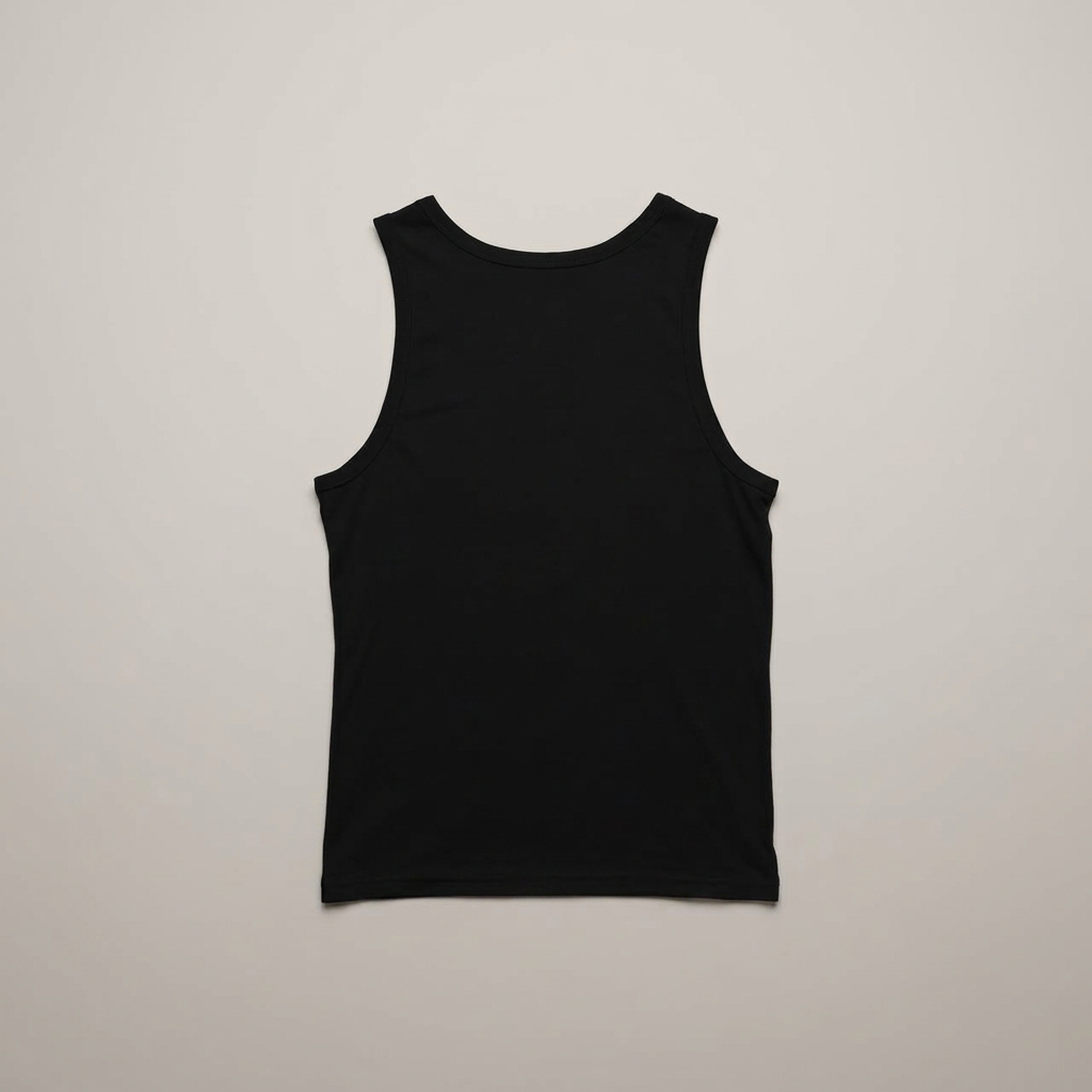 Vest Tops in black, blank and ready for club branding
