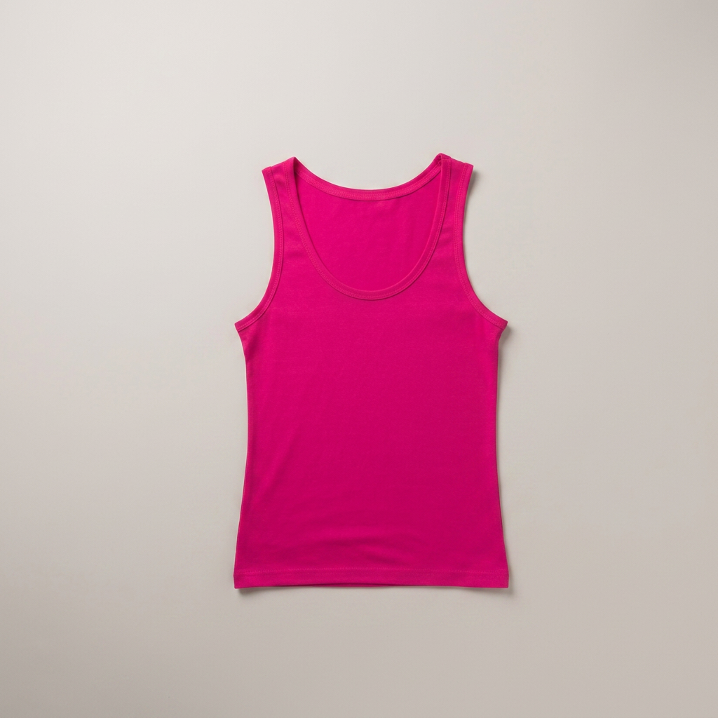 Vest Tops in fuchsia, blank and ready for club branding