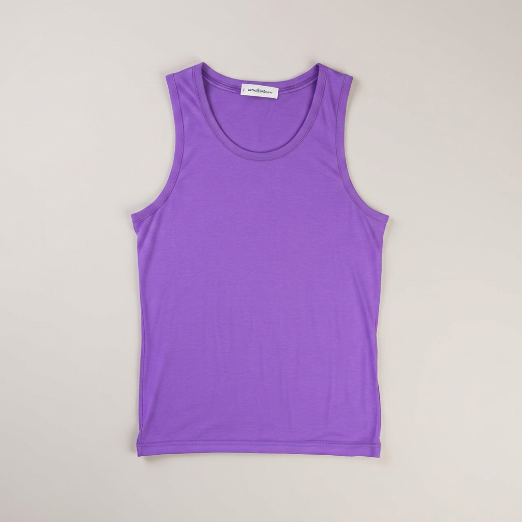 Vest Tops in purple, blank and ready for club branding