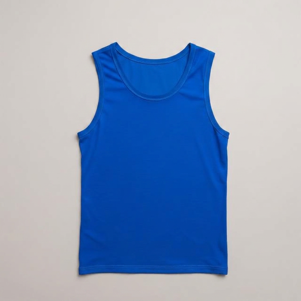 Vest Tops in royal blue, blank and ready for club branding